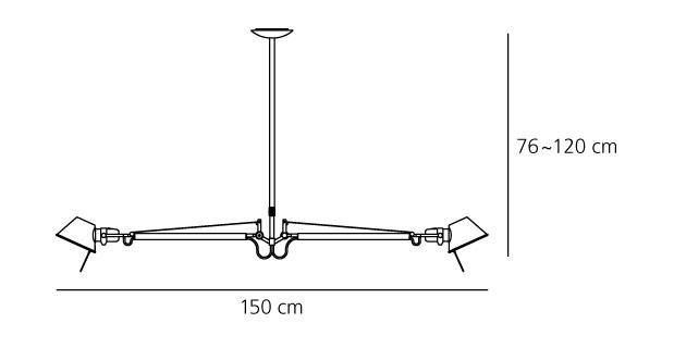 Tolomeo Sospensione 2 Bracci Pendant Artemide