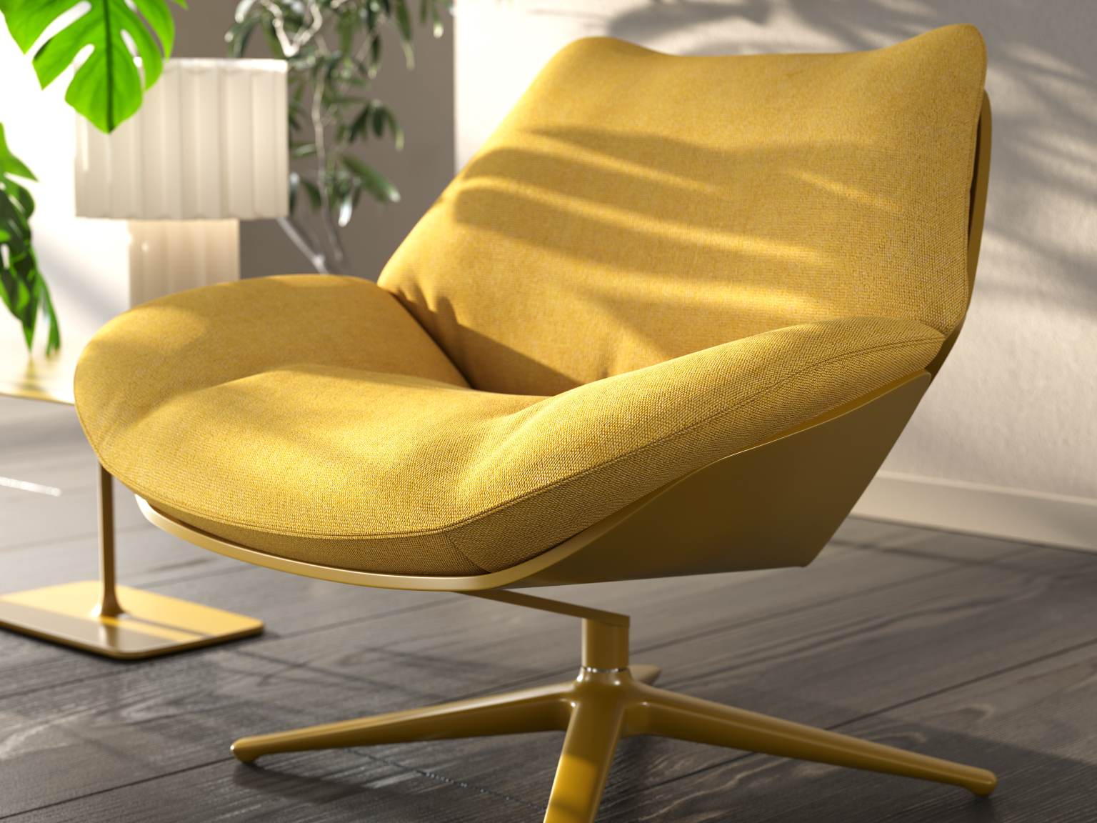 Shrimp 23 Cocktail Chair Swivel Cor