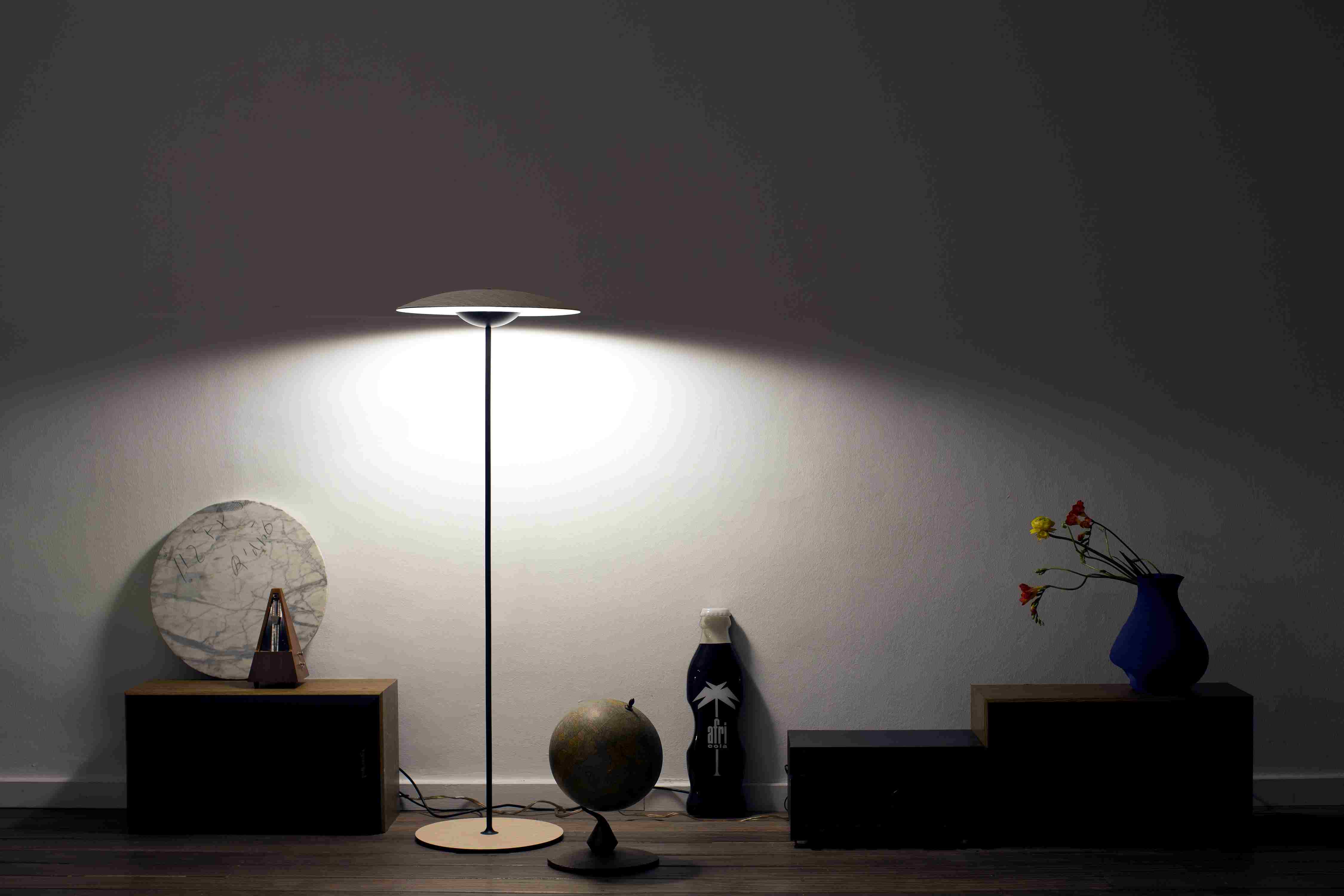 Ginger P LED Floor lamp marset Oak