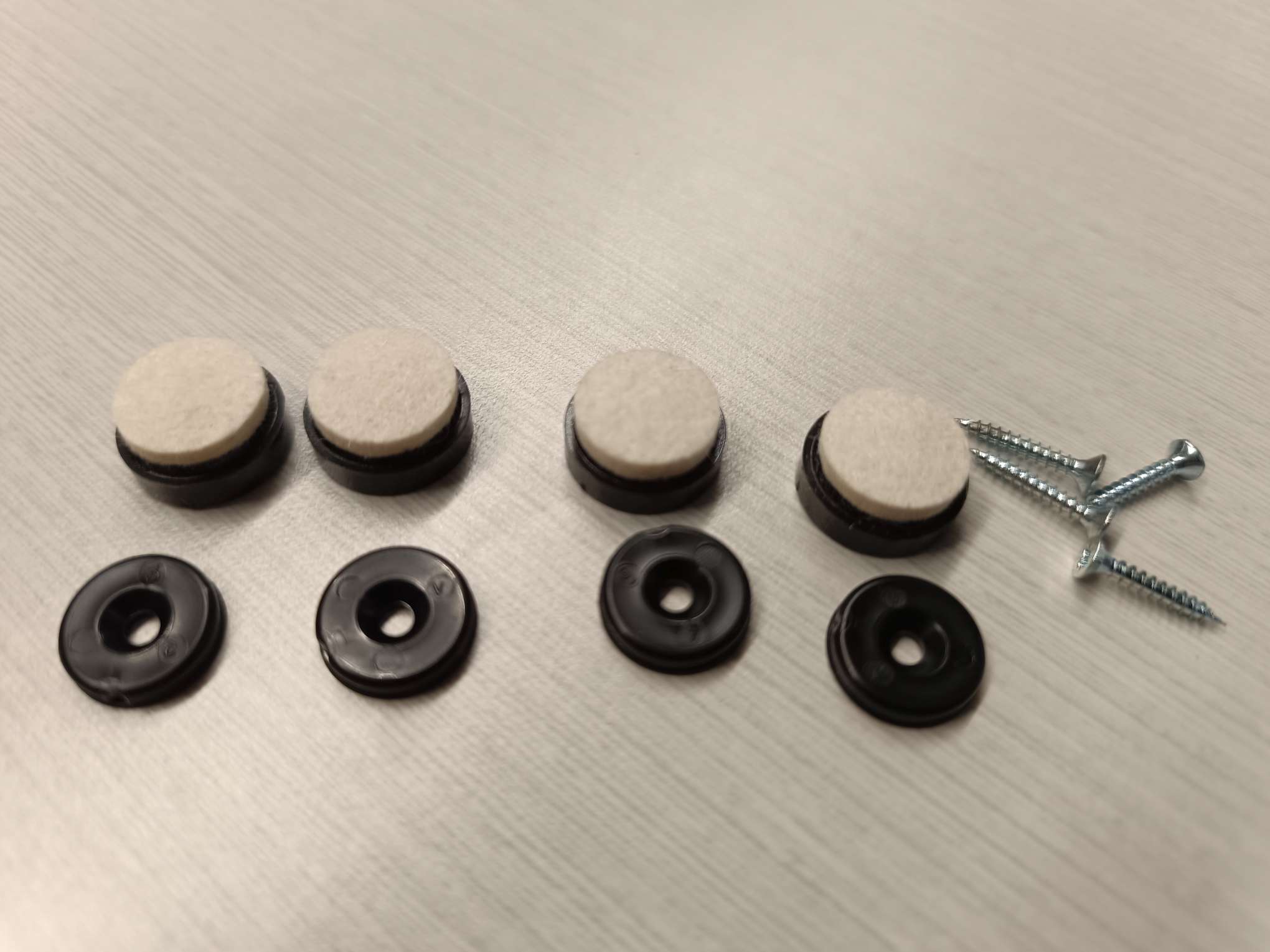 Glide set felt for AAC and AAS with wooden frame by Hay