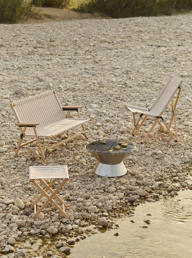 Outdoor Market Firepit Hay