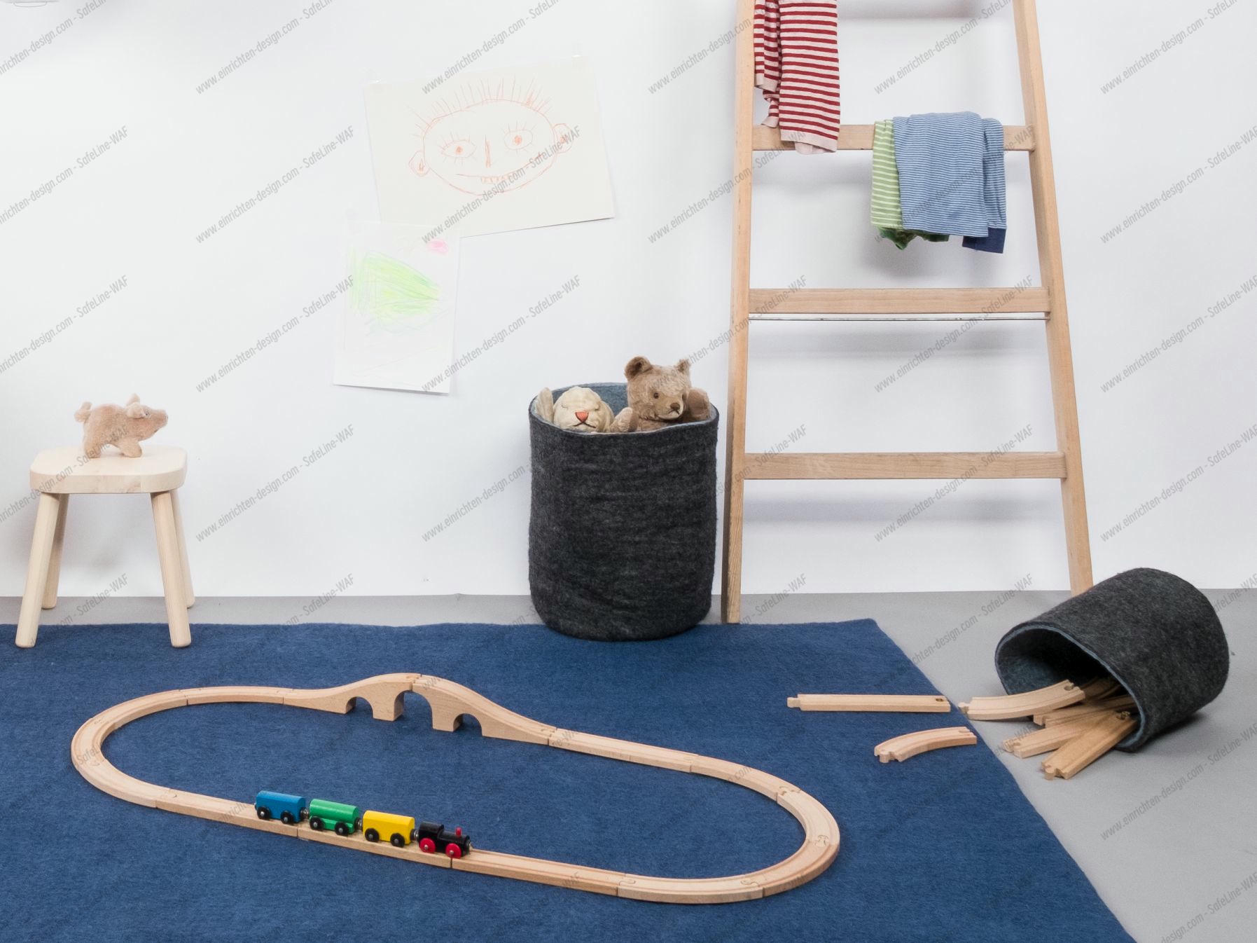 Felt basket L Hugo myfelt