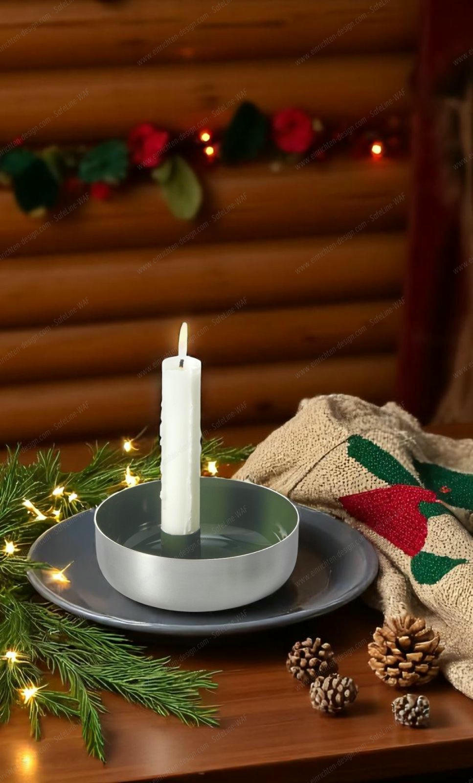 Biel 1 candle bowl steel Philippi
