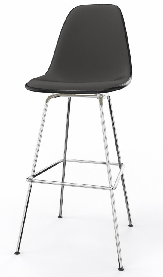 Eames Plastic Bar Stool Bar Stool High Fully upholstered Vitra 