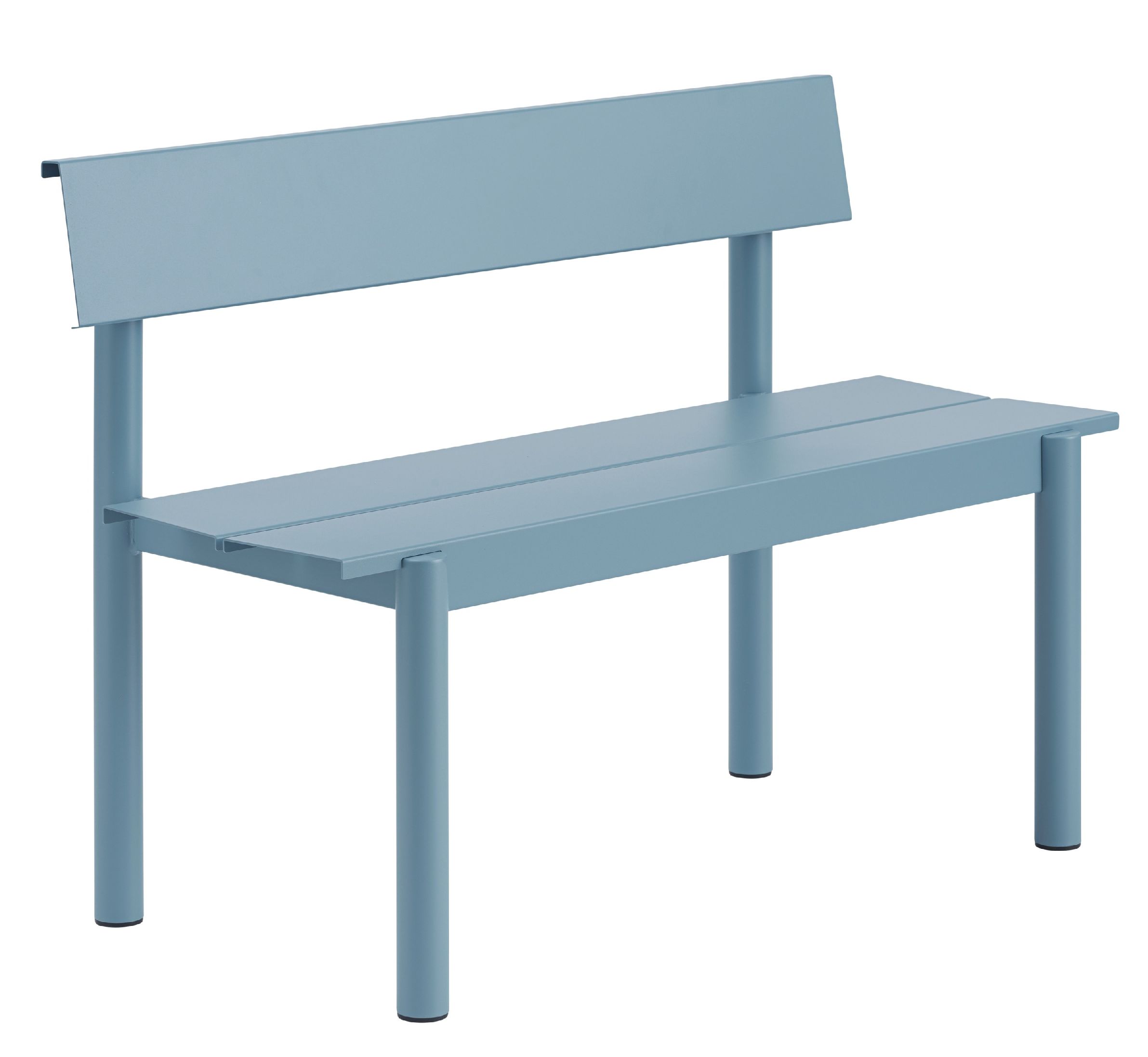 Linear Steel Bench Outdoor bench with backrest 110x34 cm Muuto 