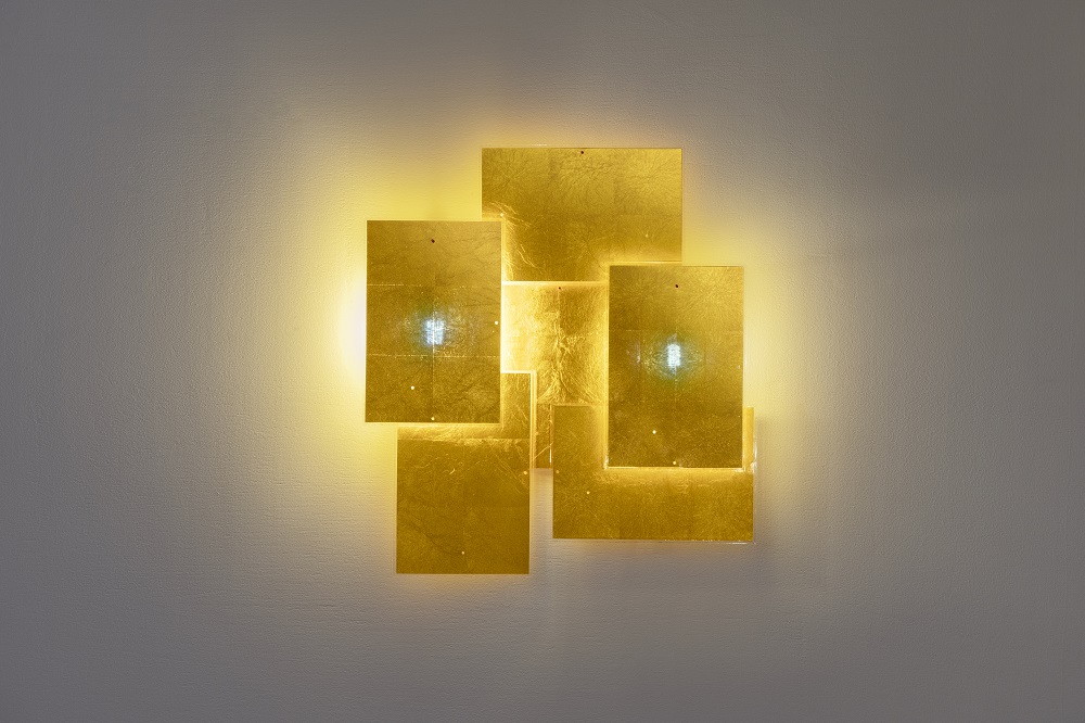 24 Carat Blue Flat Wall Lamp Ingo Maurer 