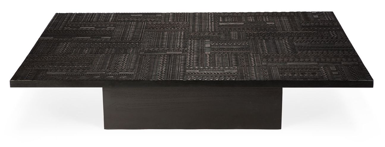Tabwa Blok Coffee Table Teak Black Ethnicraft