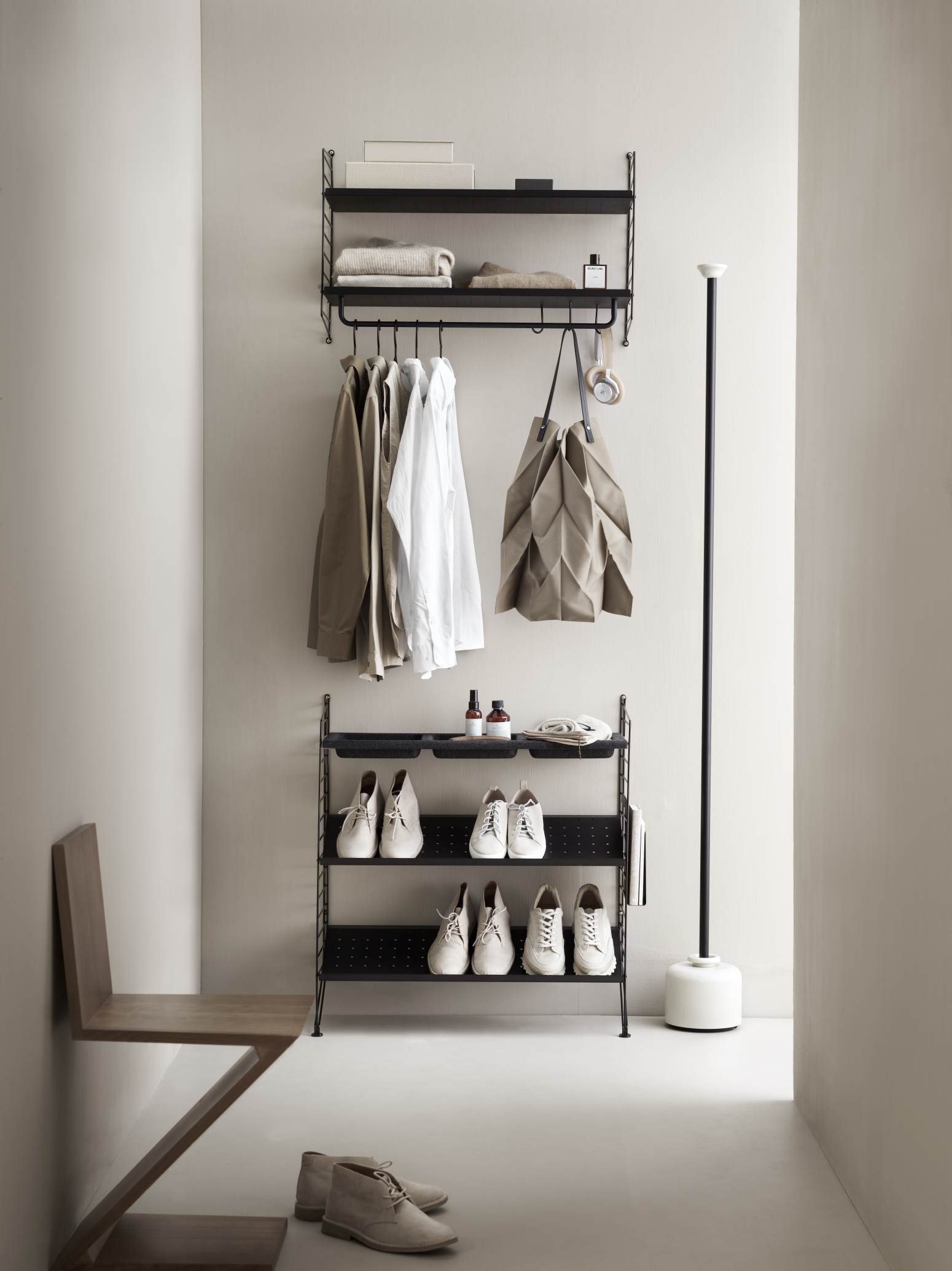 String Hallway Wall Shelving System D String Furniture