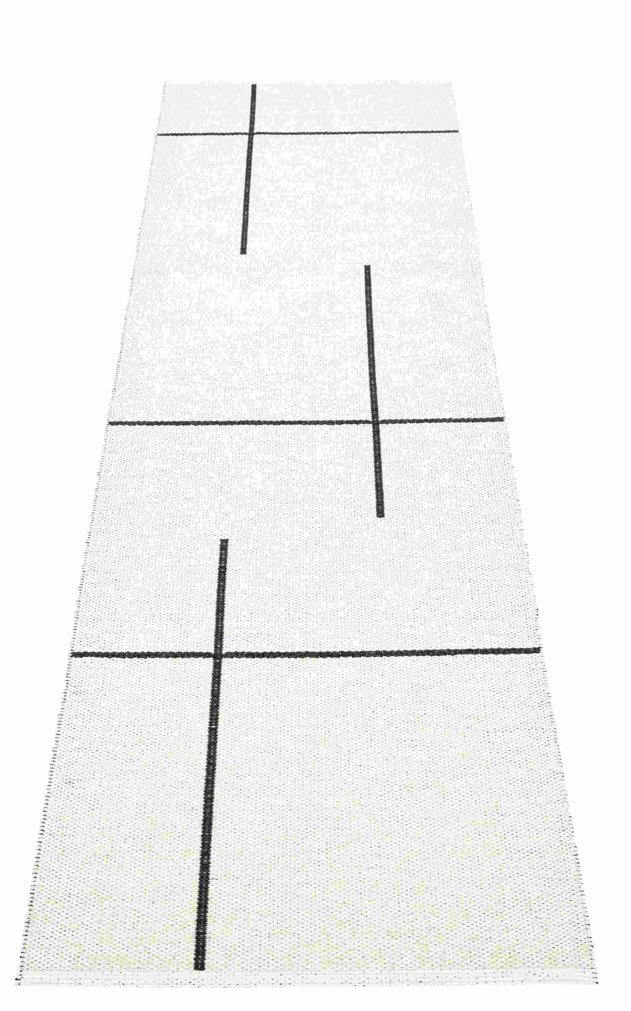 Fred Synthetic rug 70 x 270 cm Pappelina Black
