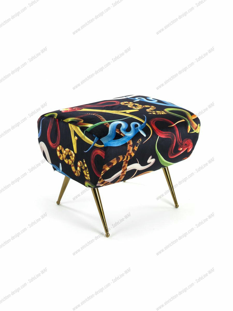 Toiletpaper Pouf stool Snakes Seletti