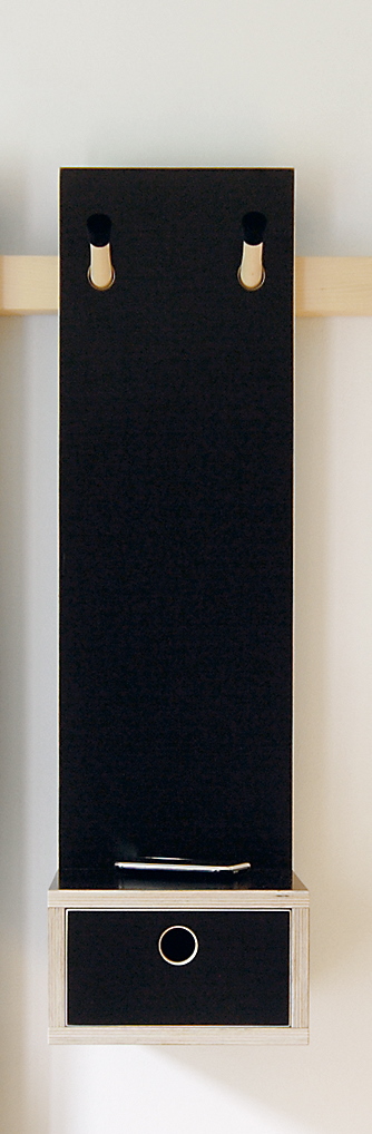 Calculation example: Shelf with drawer Nils Holger Moormann Black