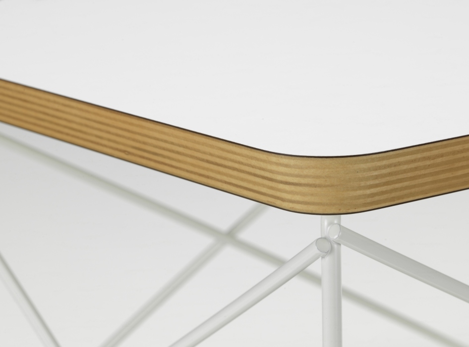 Occasional Table LTR Side Table HPL White Vitra Steel wire white powder-coated