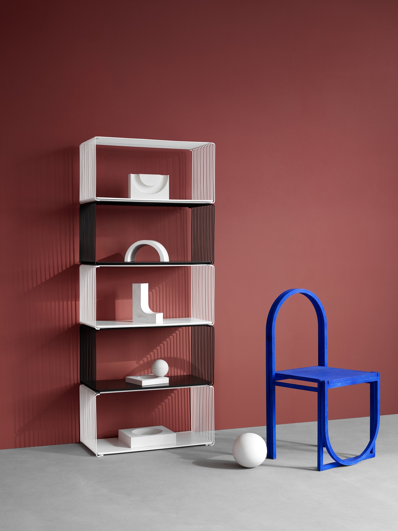 Panton Wire Shelf Pine D18,8cm Montana QUICK SHIP