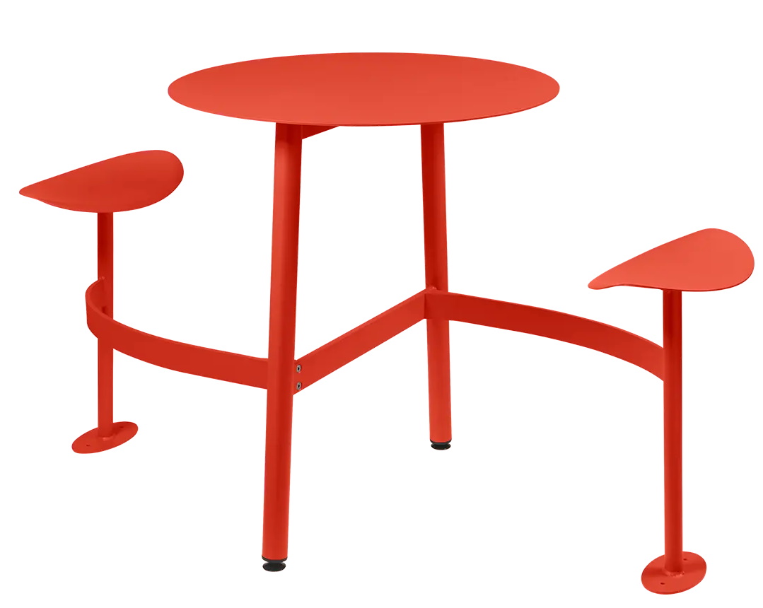 Bolder 2 Seater Table with Seats Outdoor Fermob Bolder 2 Seater Table with Seats Outdoor Fermob