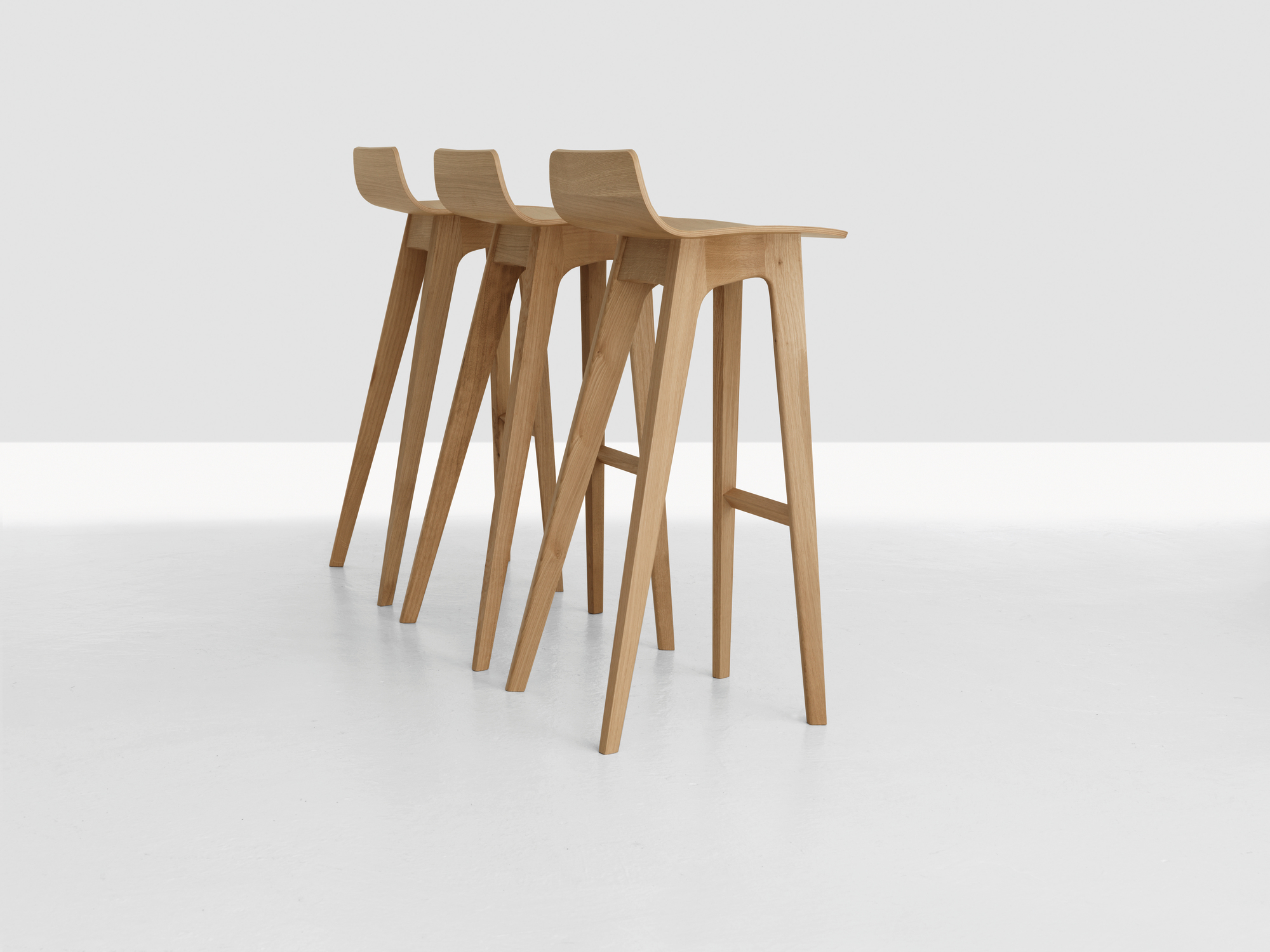Morph Bar bar stool seat height 80 oak Zeitraum