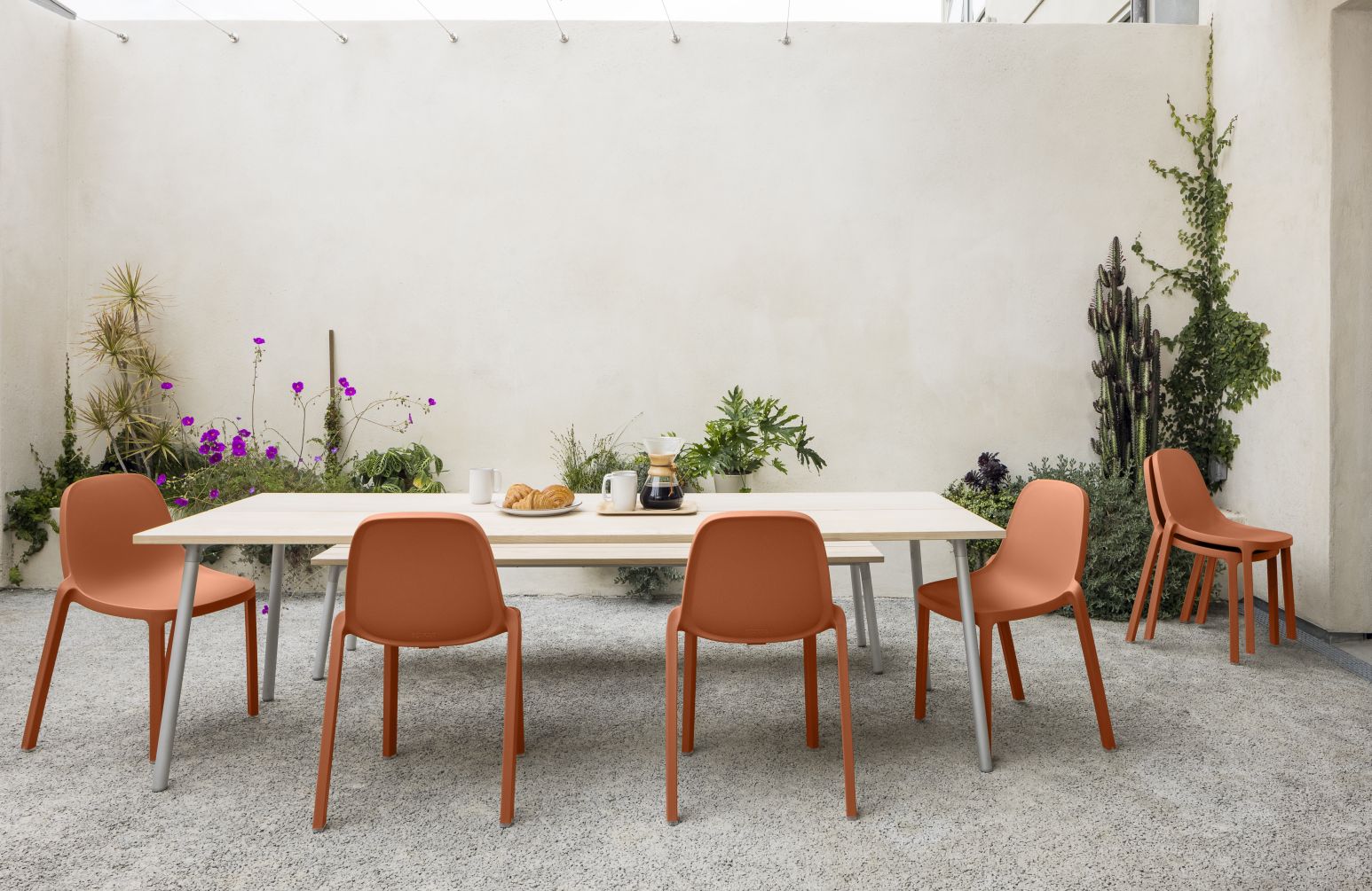 Broom Stacking Chair Sage Green Emeco