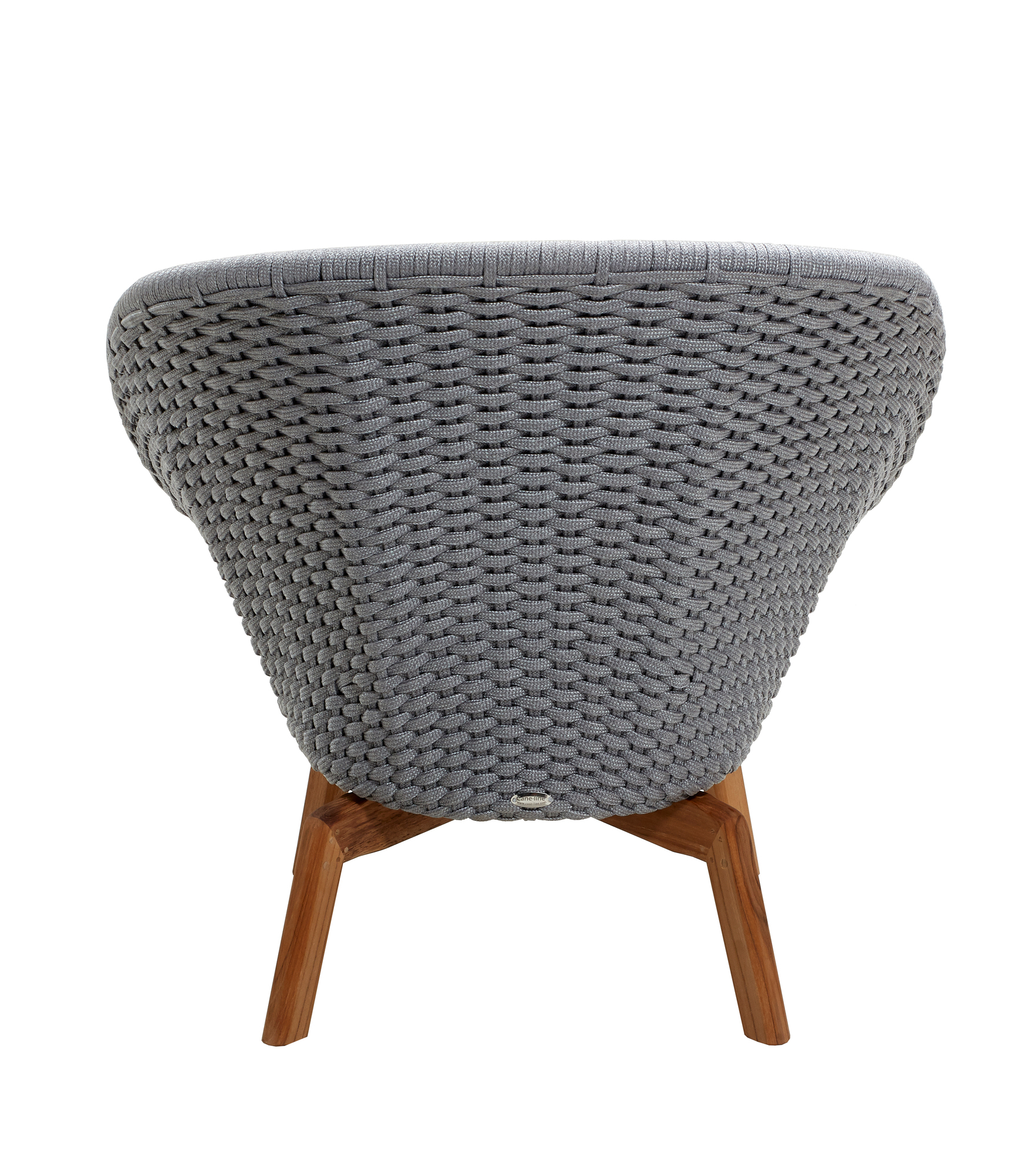 Peacock Outdoor Lounge Chair Rope Cane-Line light gray