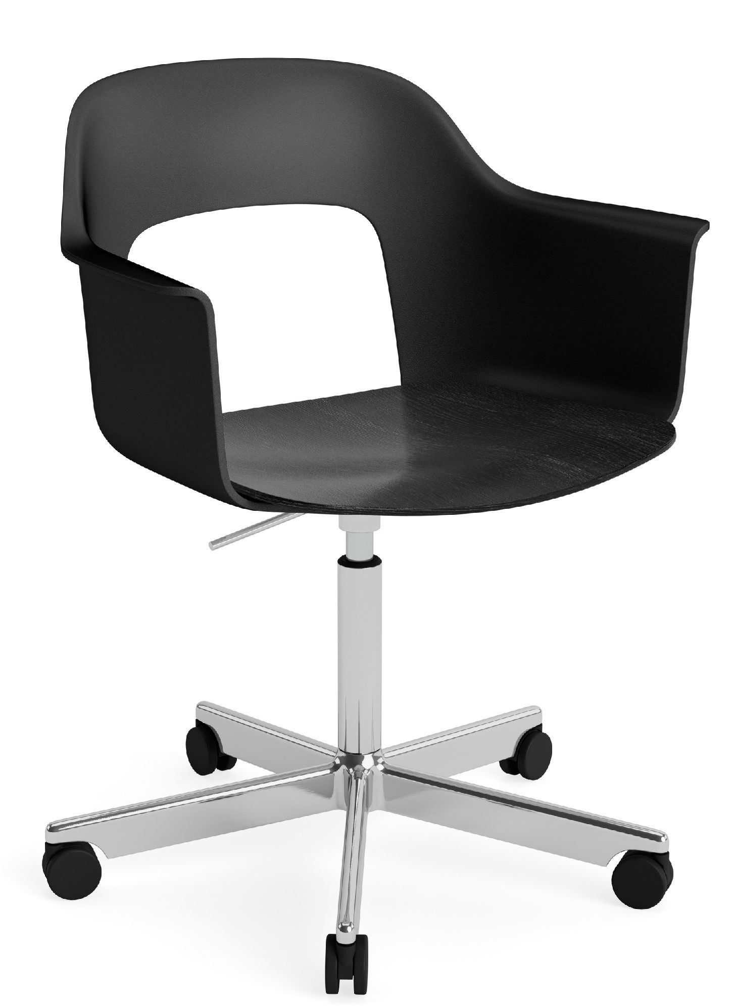 Layout Armchair 242 Armchair 4-star base gas lift with swivel function Hay