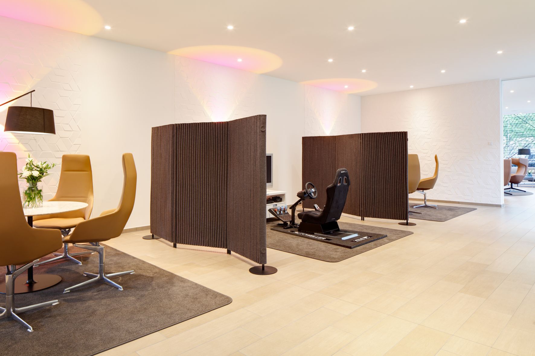 Wave screen 2 elements with 2 plate feet incl. 2 connectors Hey Sign