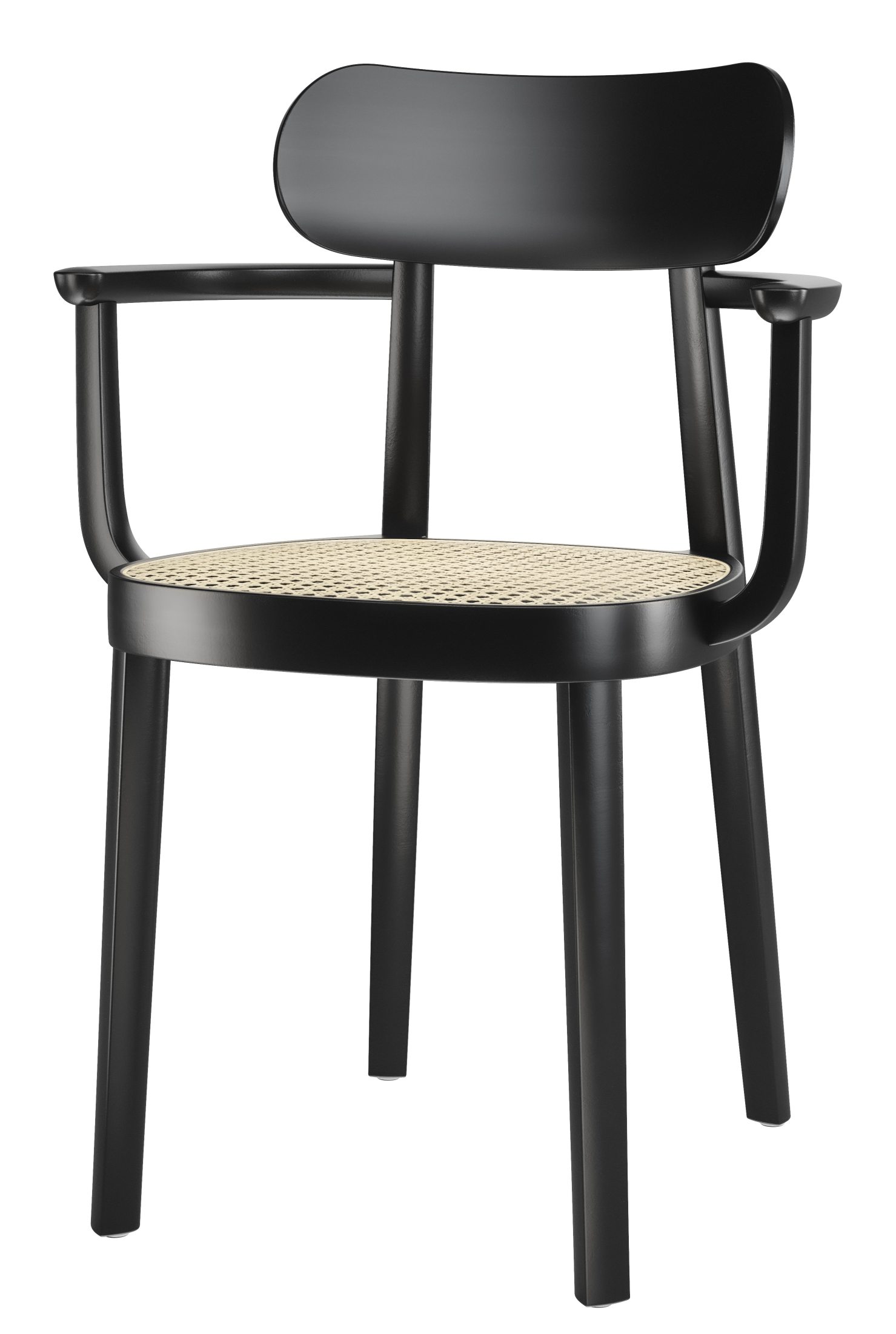 Wooden chair with Armrests 118F / 118 F Thonet