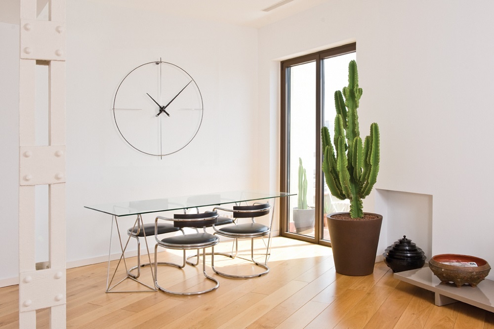 Bilbao N/ L Wall Clock nomon Black-White