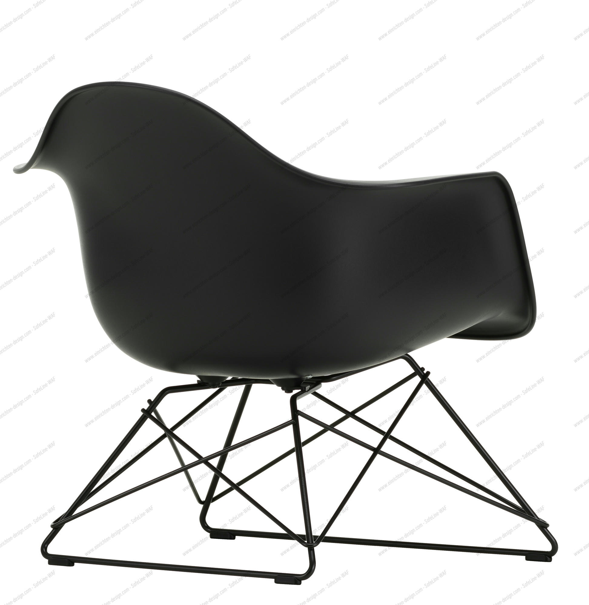 Eames Plastic Arm Chair DAW Chair Vitra Maple yellowish - Rust orange