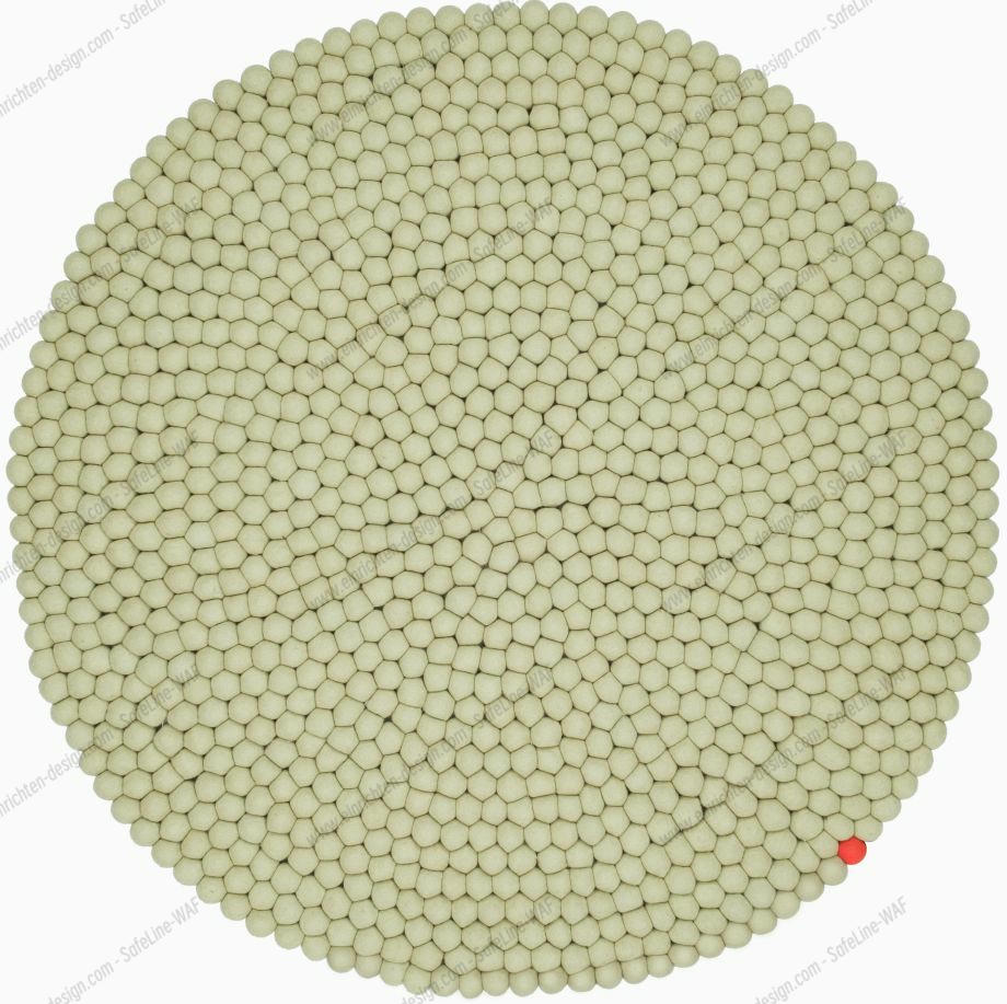 Big One Round Felt carpet Ø 160 cm myfelt Green beige