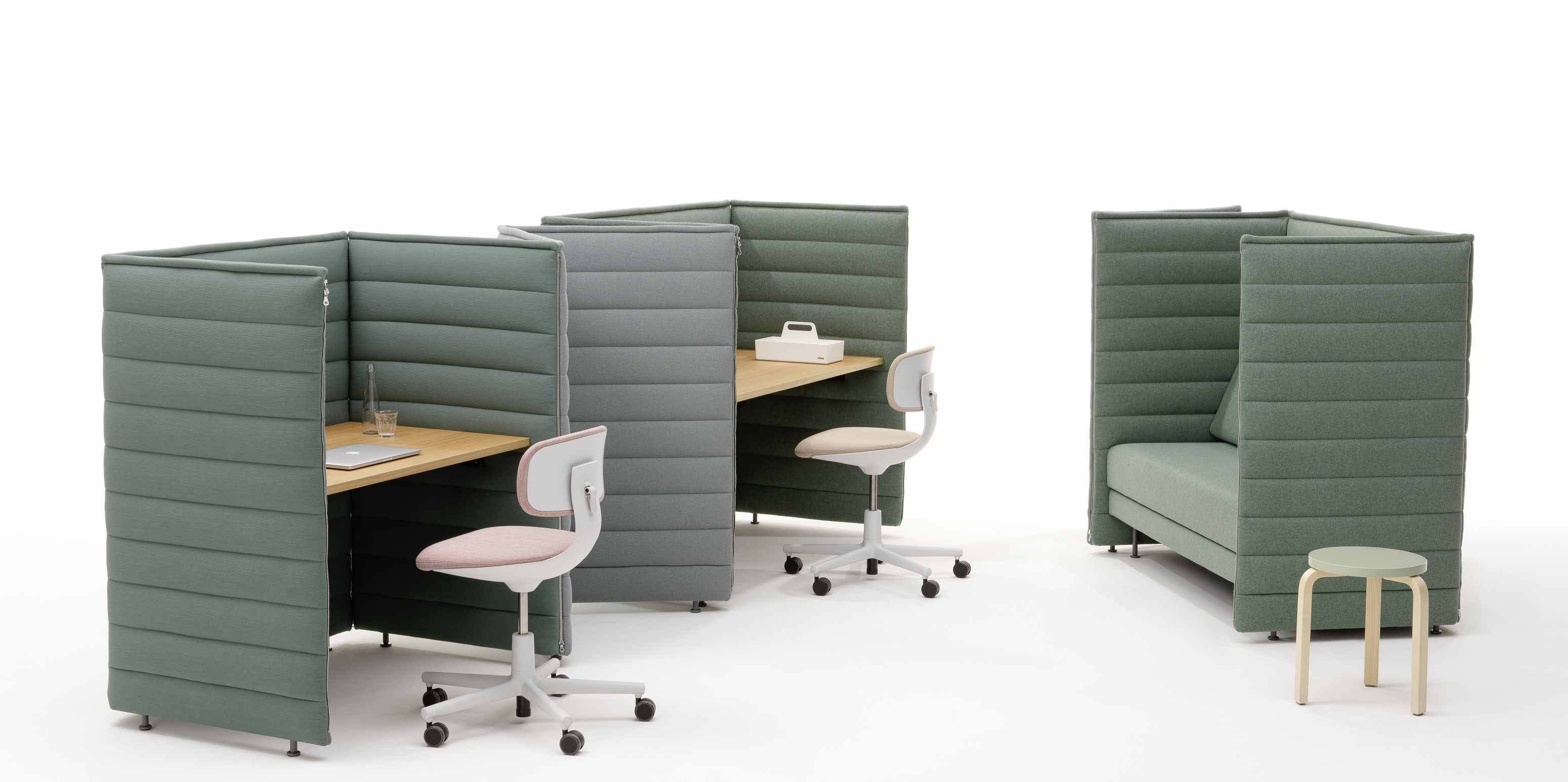 Alcove Plus Desk Small Desk Vitra