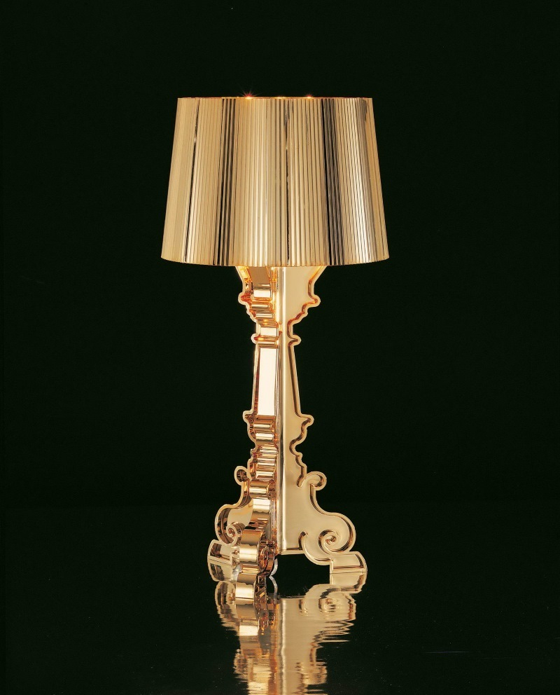 Bourgie Table lamp metallized gold Kartell