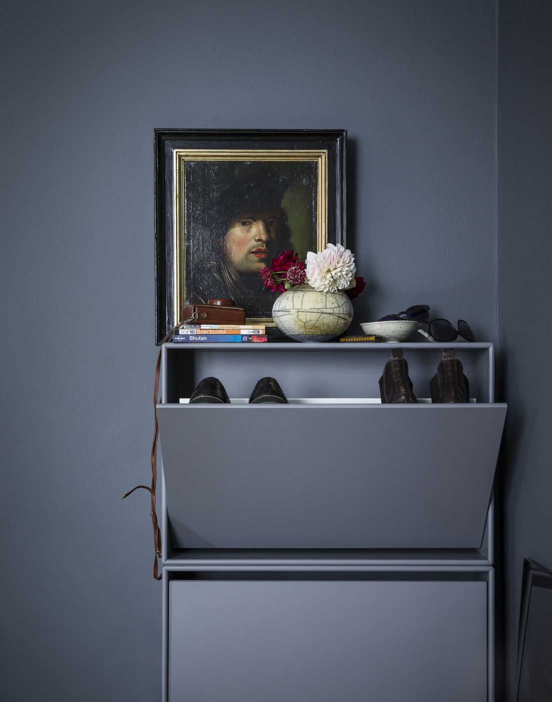 Hide Shoe cabinet Oat Montana QUICK SHIP