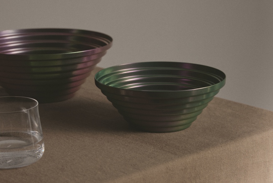 Maya bowl round Ø 25 cm Purplegreen 7320/25PGR Alessi  