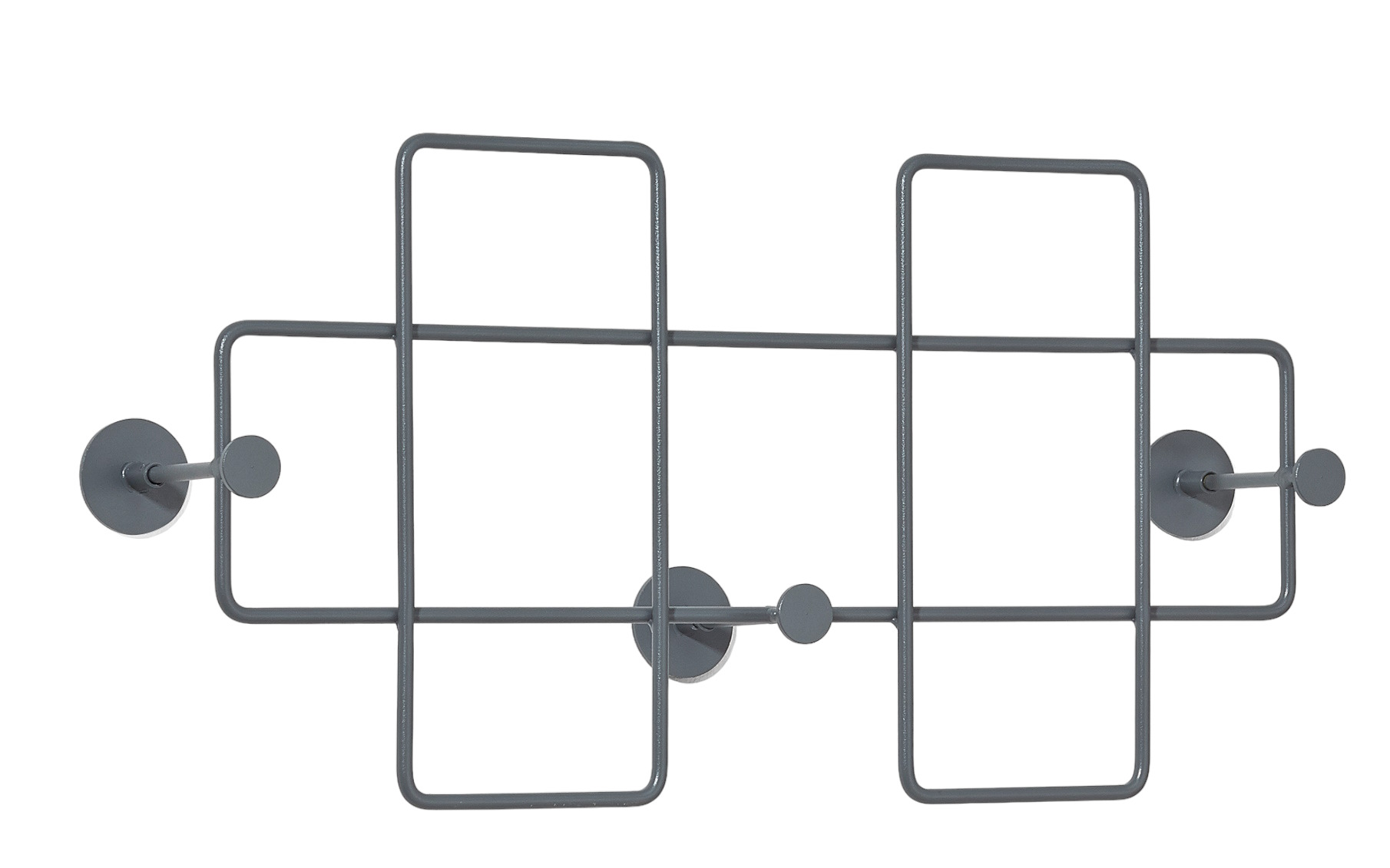 Bazar wall coat rack medium basalt grey Richard Lampert