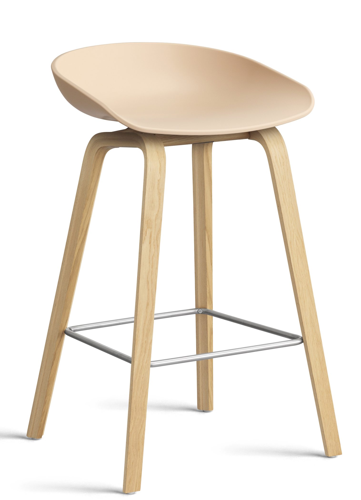 About a Stool AAS32 / AAS 32 Bar stool Low Hay Pale Peach - water-based lacquer