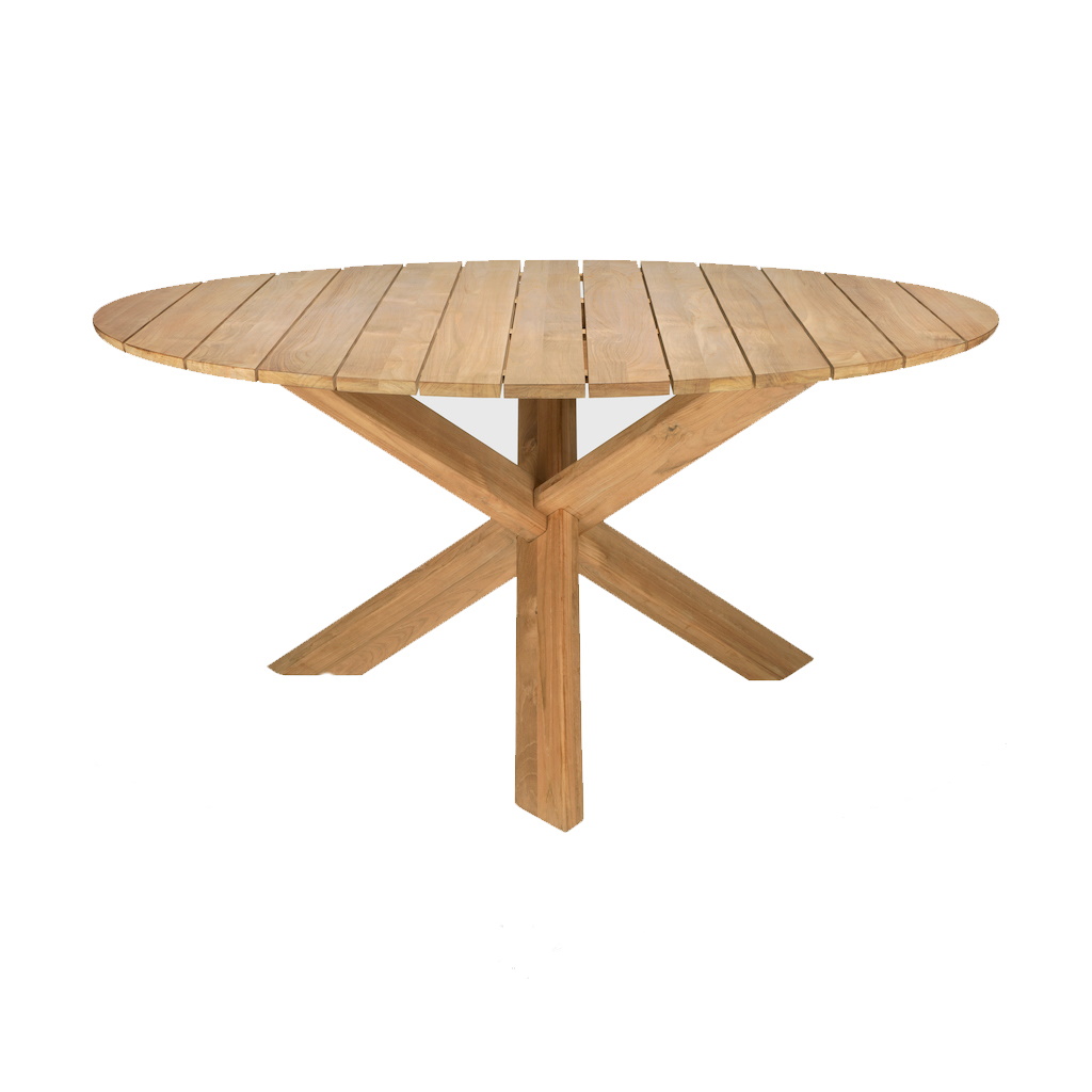Circle Outdoor Dining Table Teak Ethnicraft