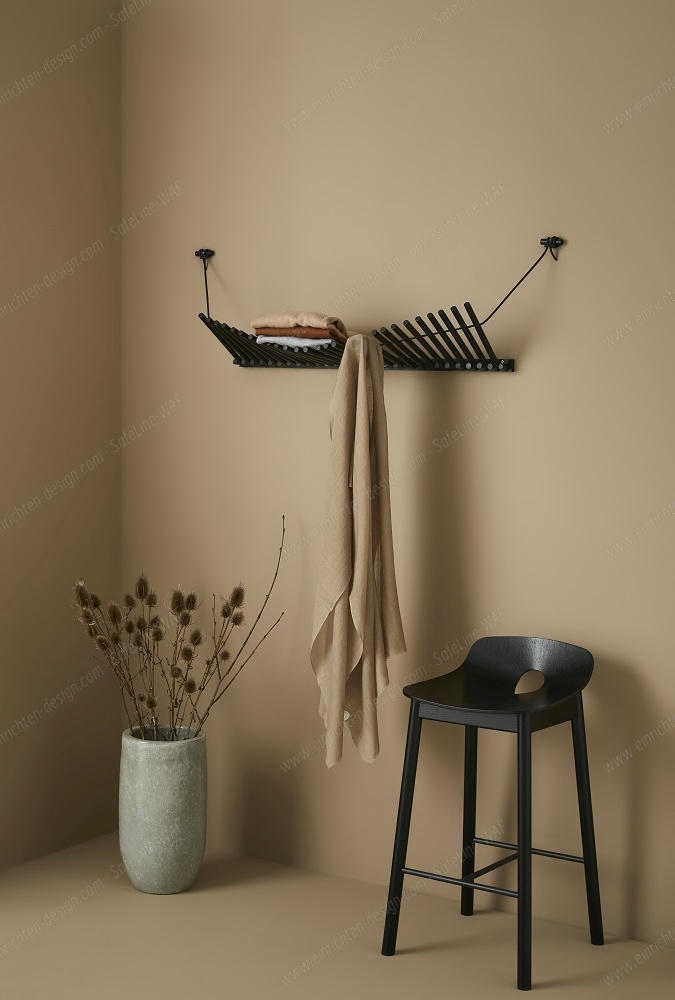 Knaegt Coat Rack Wall wall wardrobe Woud black oak