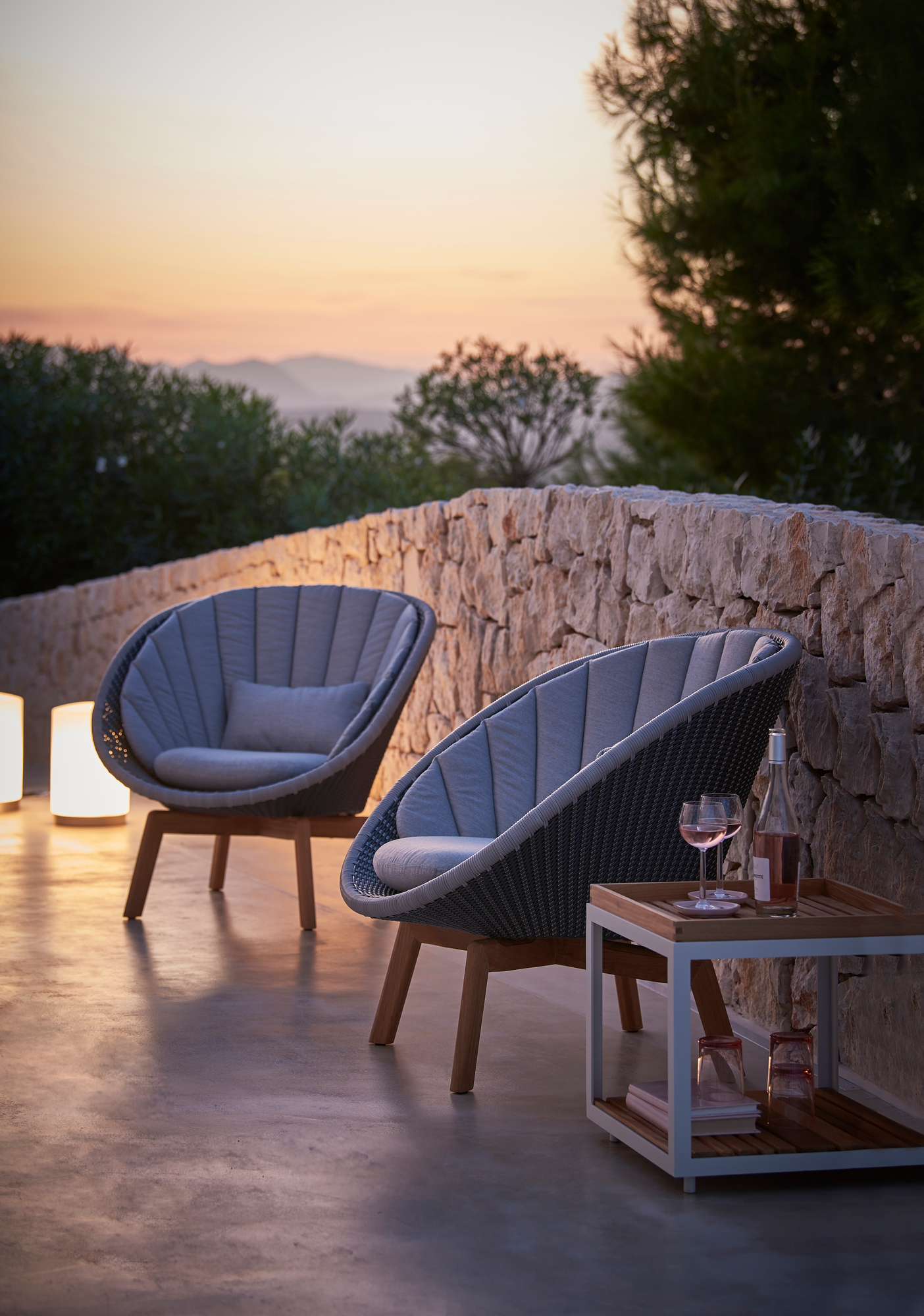 Peacock Outdoor Lounge chair Fiber Cane-Line