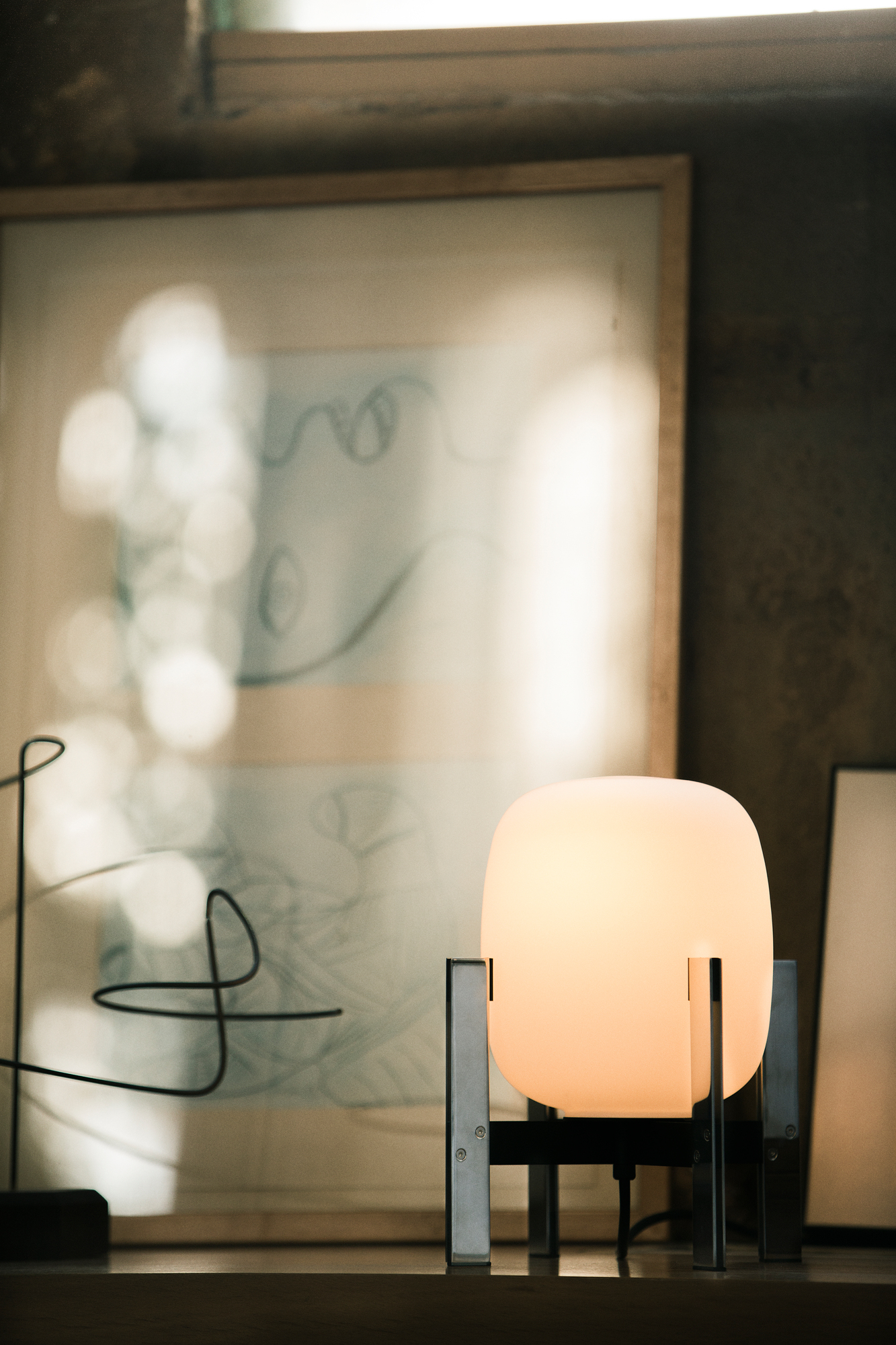 Cestita Metálica Table Lamp / Table Lantern Santa & Cole
