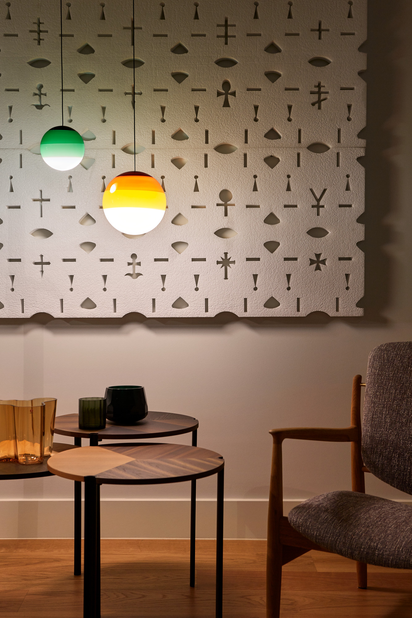 Dipping Light 20 LED Pendant light Marset green