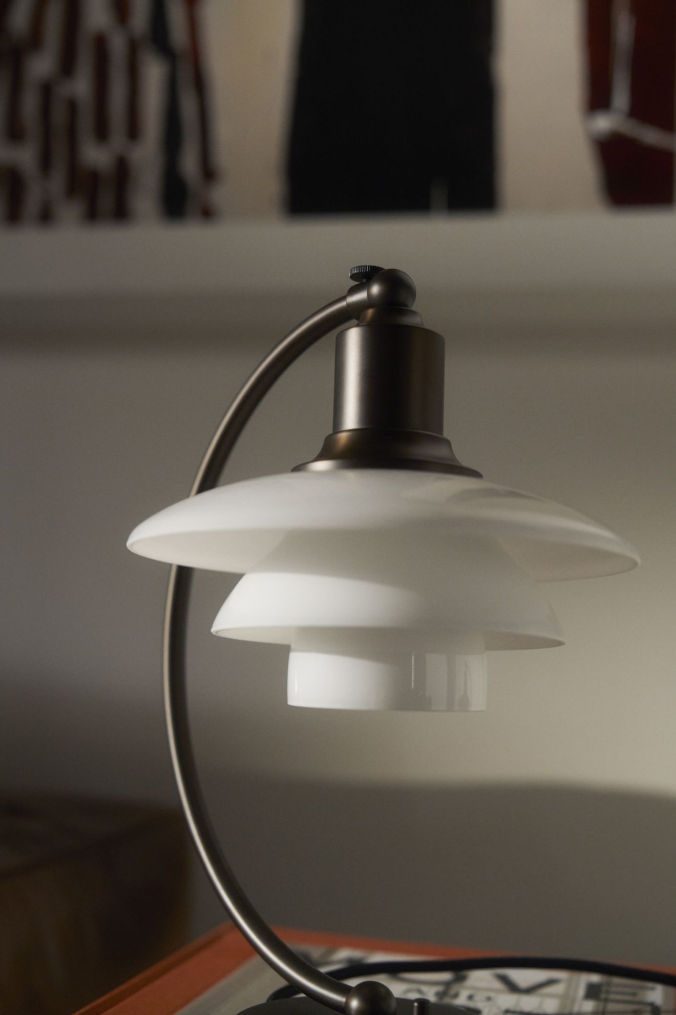 PH 2/2 Luna Aged Brass Opal table lamp Louis Poulsen