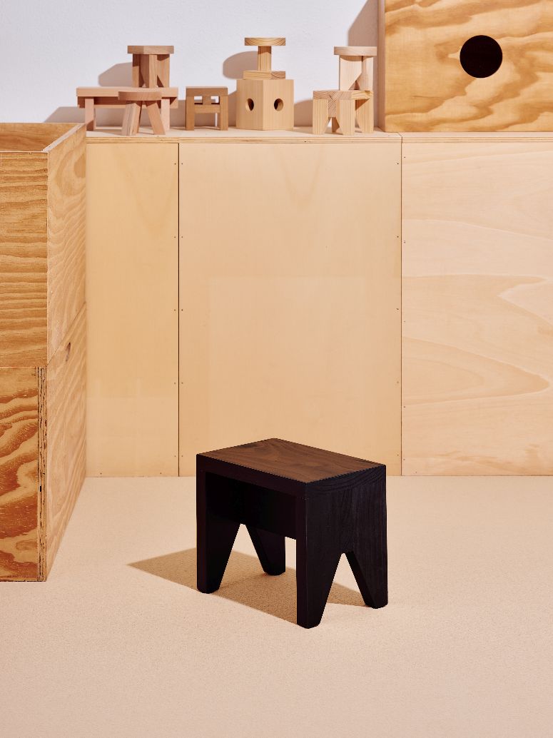 Manolito Stool Short Small Stool Hay