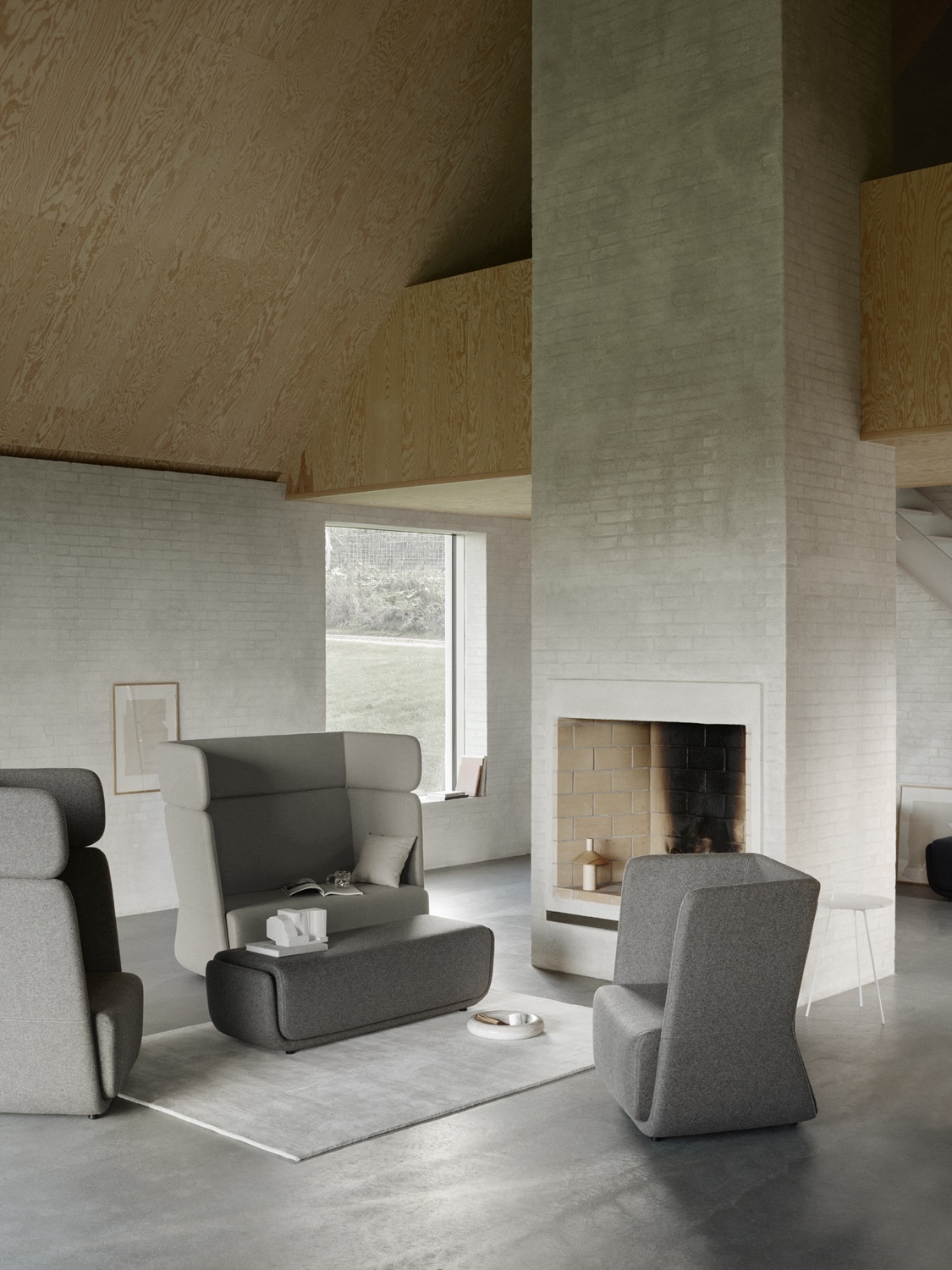 Basket Armchair Armchair Low Softline