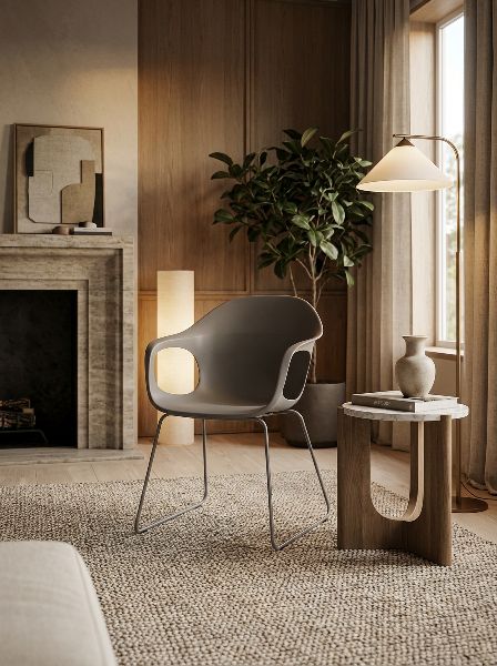 Elephantino armchair Kristalia sled base