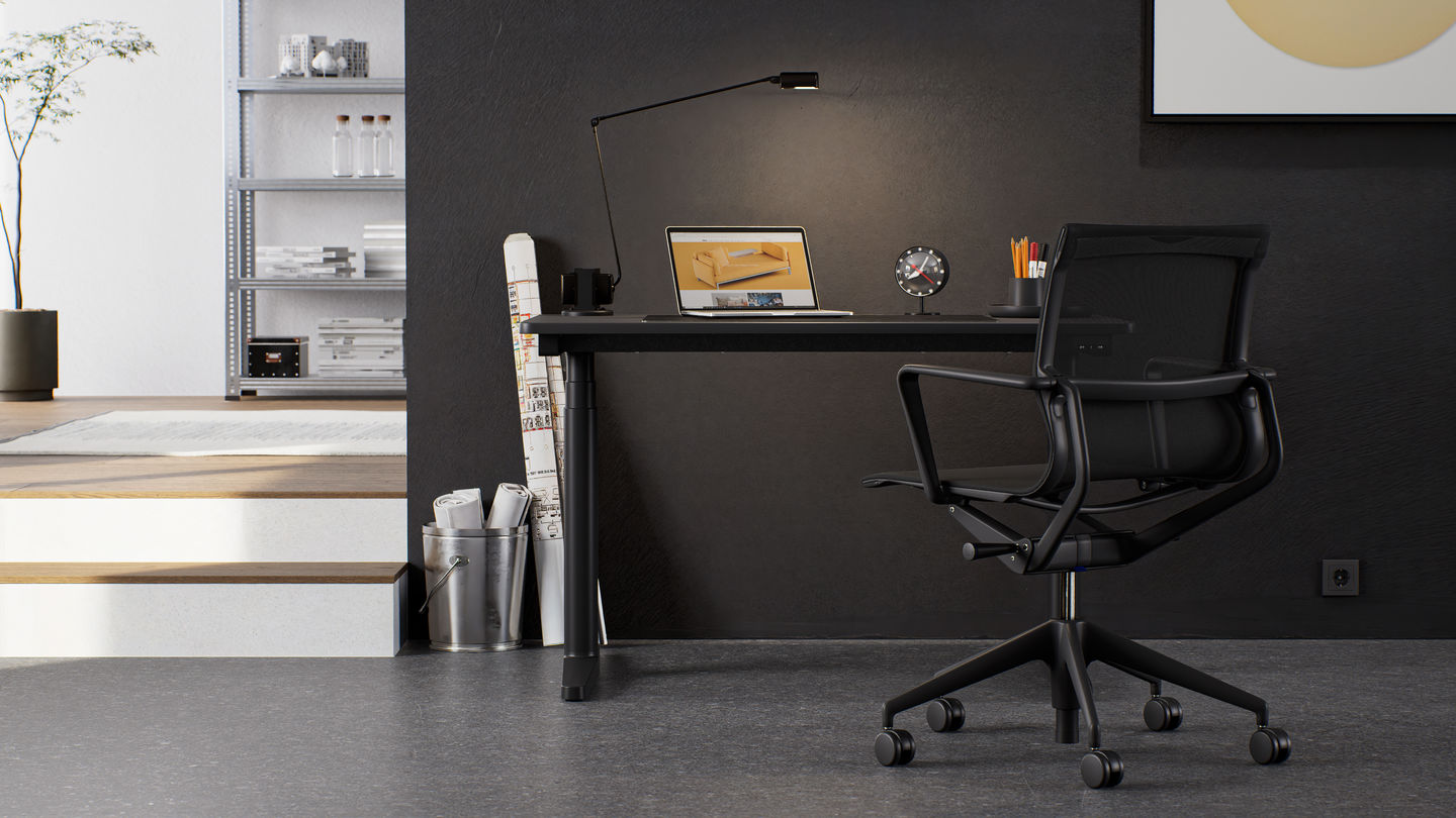 Tyde 2 Standing/Sitting Table Home Desk Vitra desk
