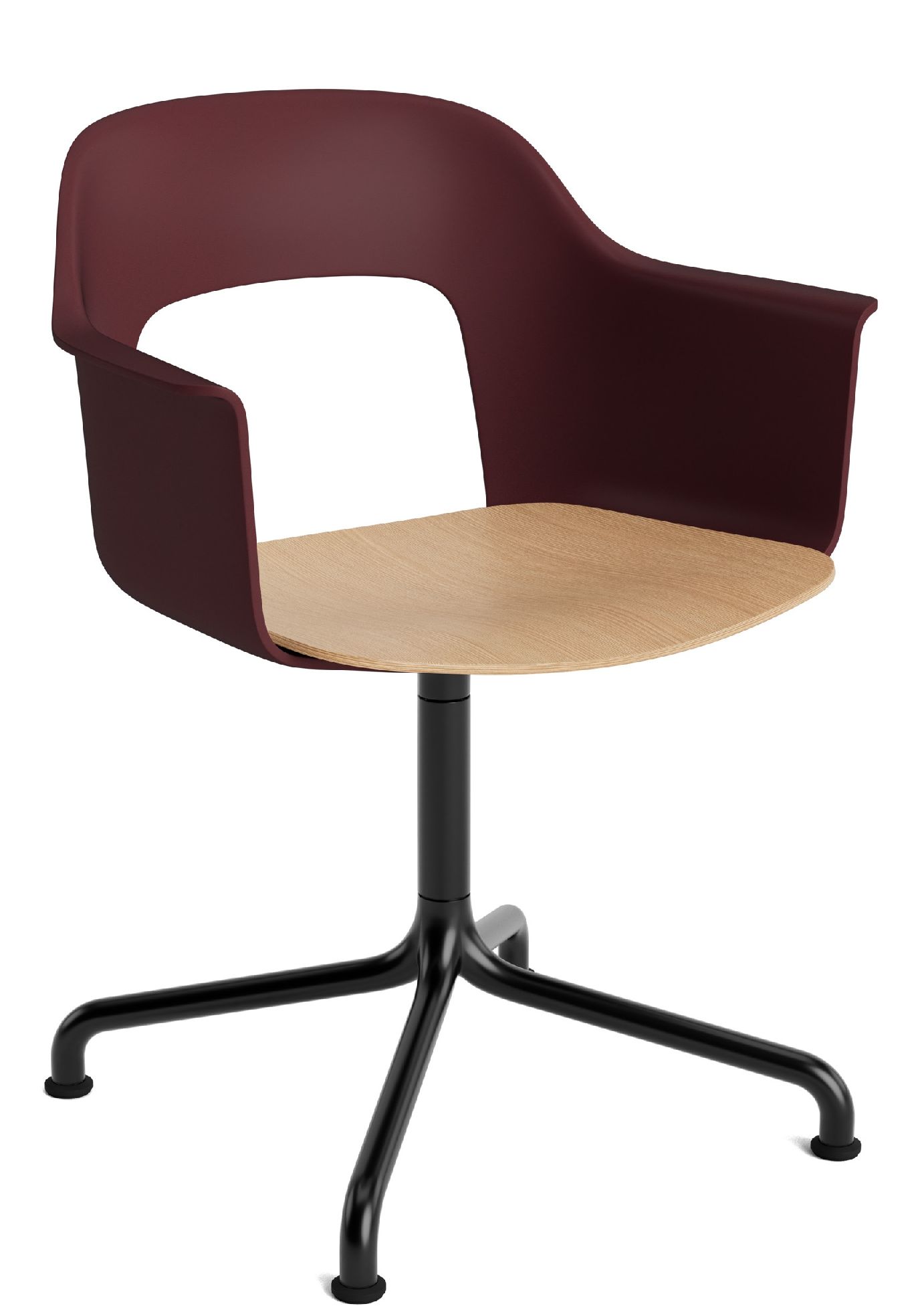 Layout Armchair 252 Armchair 4-star base swivel base with curved base Hay  