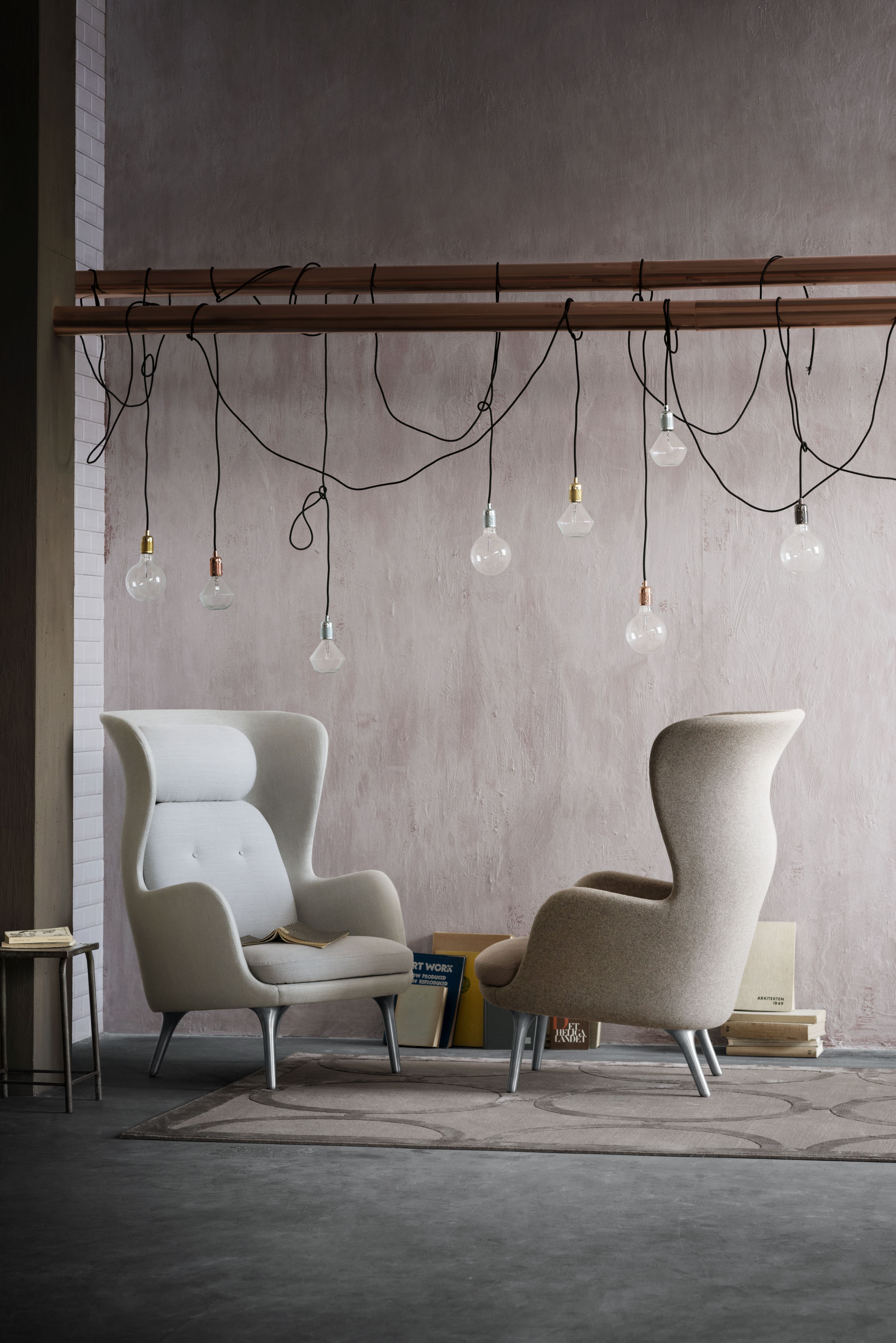 Ro Armchair Wood Fritz Hansen