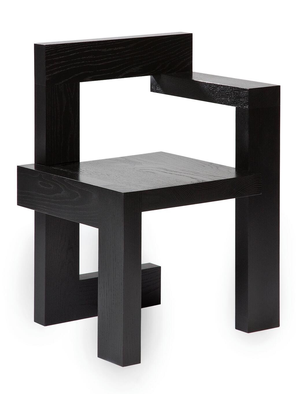 Steltman chair Spectrum Solid oak, black stained, matt lacquered