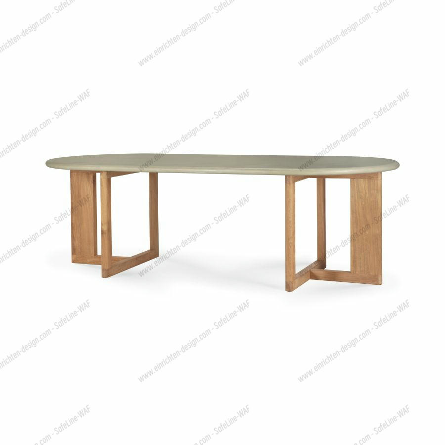 Trestle outdoor dining table Ethnicraft