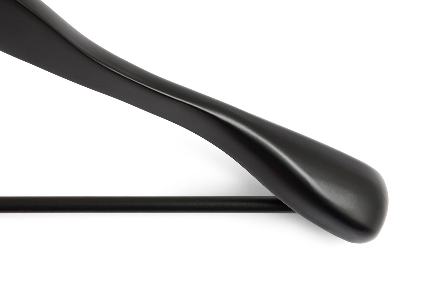 Smooth Coat Hanger with Wide Bar, Set of 4, Hay