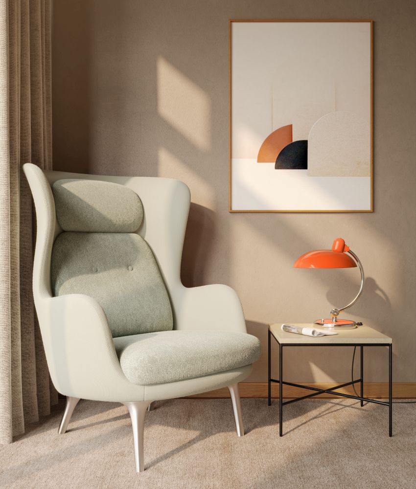 Kaiser idell 6631 T Luxury Table Lamp RAL 2004 Pure Orange SPECIAL EDITION Fritz Hansen