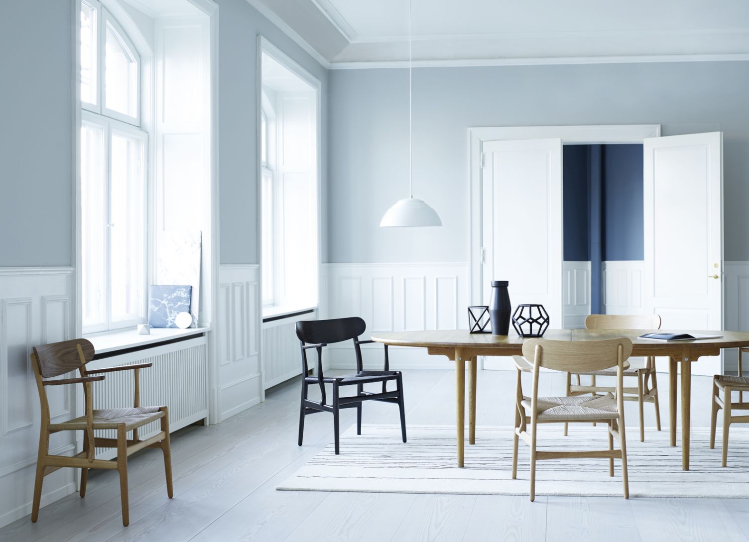 CH339 Dining table extendable for 4 plates Carl Hansen & Søn 